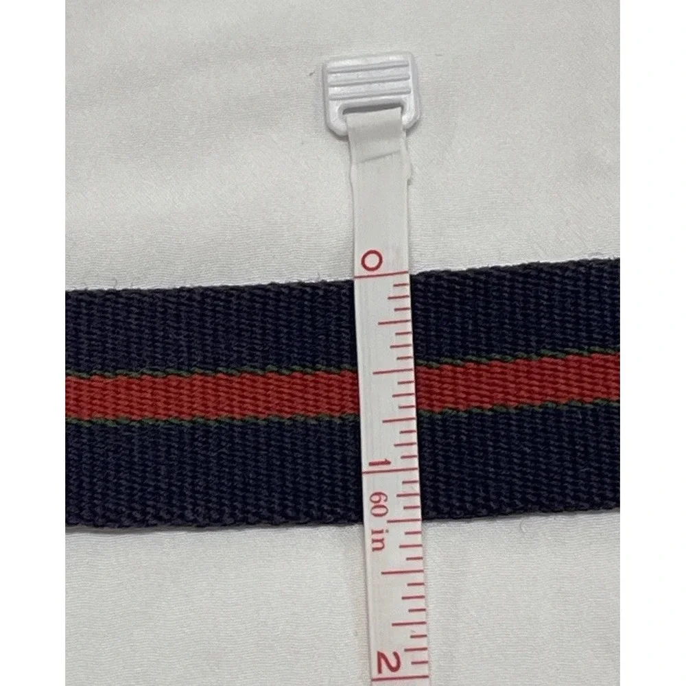 Trafalgar Canvas & Brown Leather Size 30‎ Vintage 1980s USA Belt Unisex